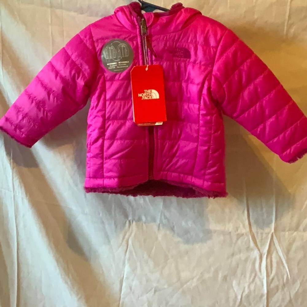 Reversible Pink Girls North-face Jacket